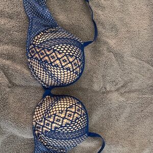 Blue Lace Women's Bra